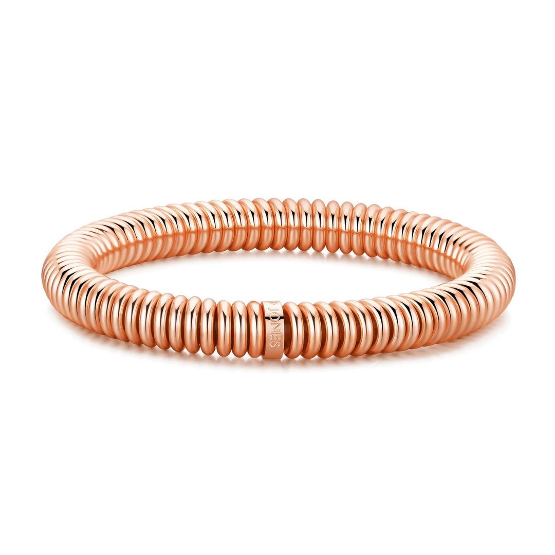 Rose Gold Plated Sweetie Stretch Bracelet - Philip Jones Jewellery