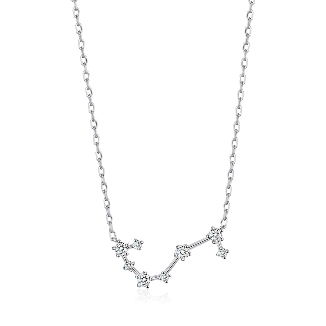 Scorpio Star Sign Zodiac Constellation Necklace with Zircondia® Crystals - Philip Jones Jewellery