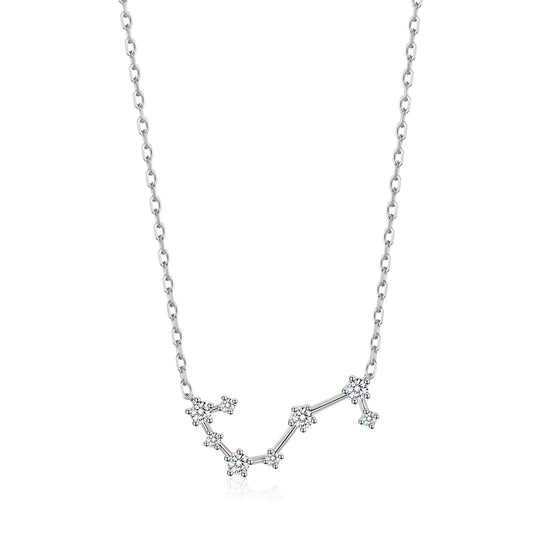 Scorpio Star Sign Zodiac Constellation Necklace with Zircondia® Crystals - Philip Jones Jewellery