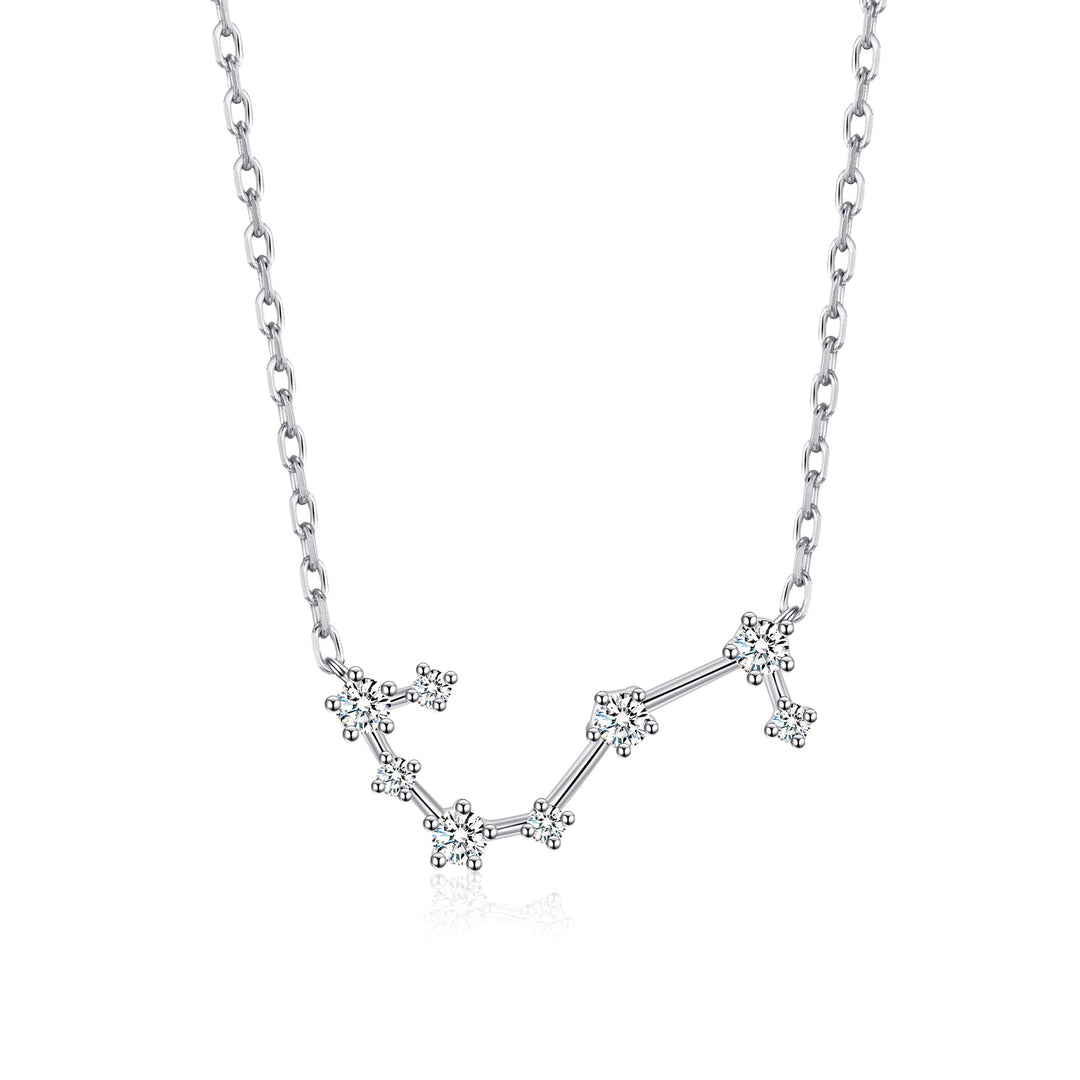 Scorpio Star Sign Zodiac Constellation Necklace with Zircondia® Crystals - Philip Jones Jewellery