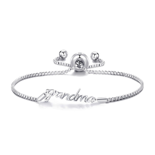 Silver Plated Grandma Bracelet Created with Zircondia® Crystals - Philip Jones Jewellery