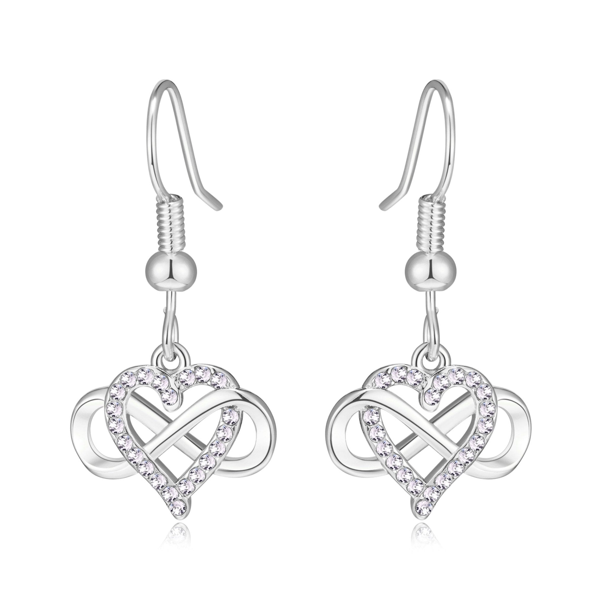 Philip Jones Collana A Cuore Infinito Placcata Oro Con Cristalli Zircondia – Gioiello Elegante Per Donna