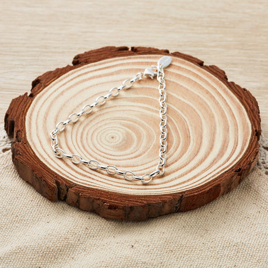Silver Plated Link Chain Bracelet - Philip Jones Jewellery