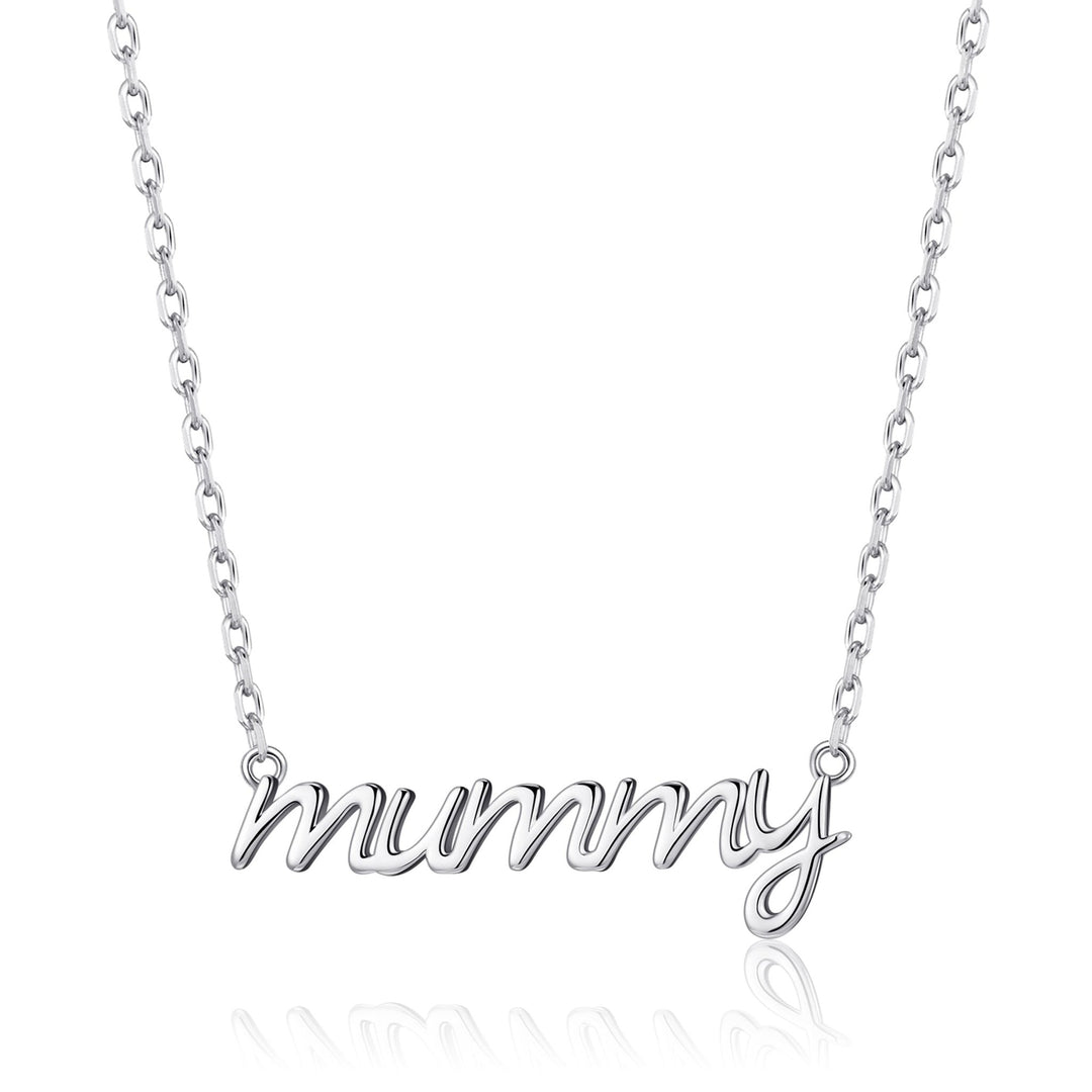 Silver Plated Mummy Necklace - Philip Jones Jewellery