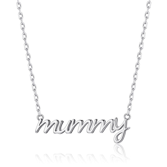 Silver Plated Mummy Necklace - Philip Jones Jewellery