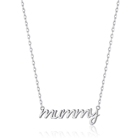 Silver Plated Mummy Necklace - Philip Jones Jewellery