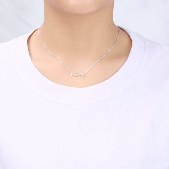 Silver Plated Nanny Necklace - Philip Jones Jewellery
