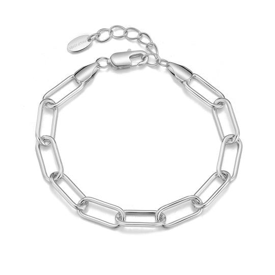 Silver Plated Paperclip Bracelet - Philip Jones Jewellery