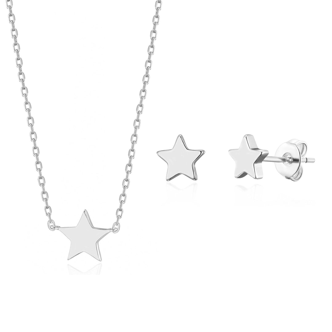 Silver Plated Star Set - Philip Jones Jewellery