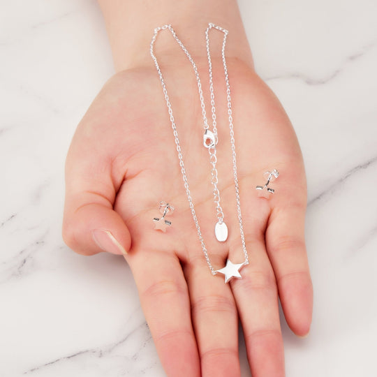 Silver Plated Star Set - Philip Jones Jewellery