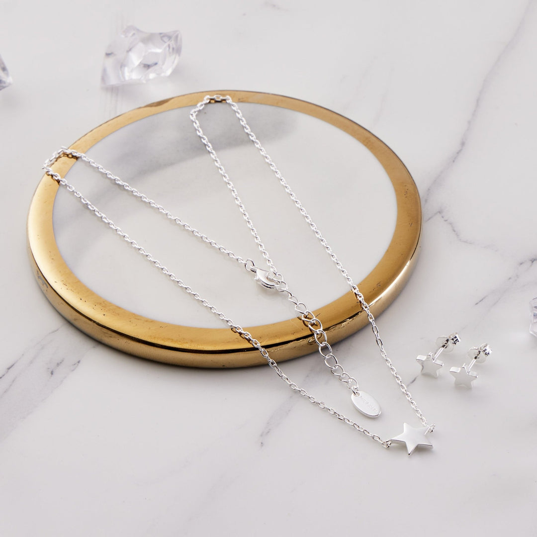 Silver Plated Star Set - Philip Jones Jewellery