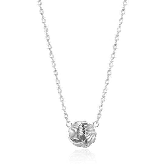 Silver Plated Thank You for Helping us Tie The Knot Necklace with Quote Card - Philip Jones Jewellery