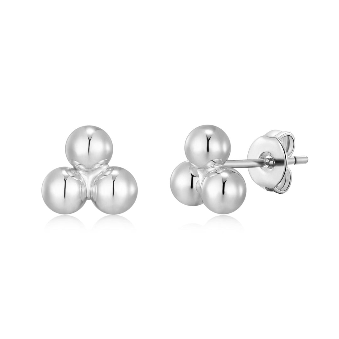 Silver Plated Trinity Earrings - Philip Jones Jewellery