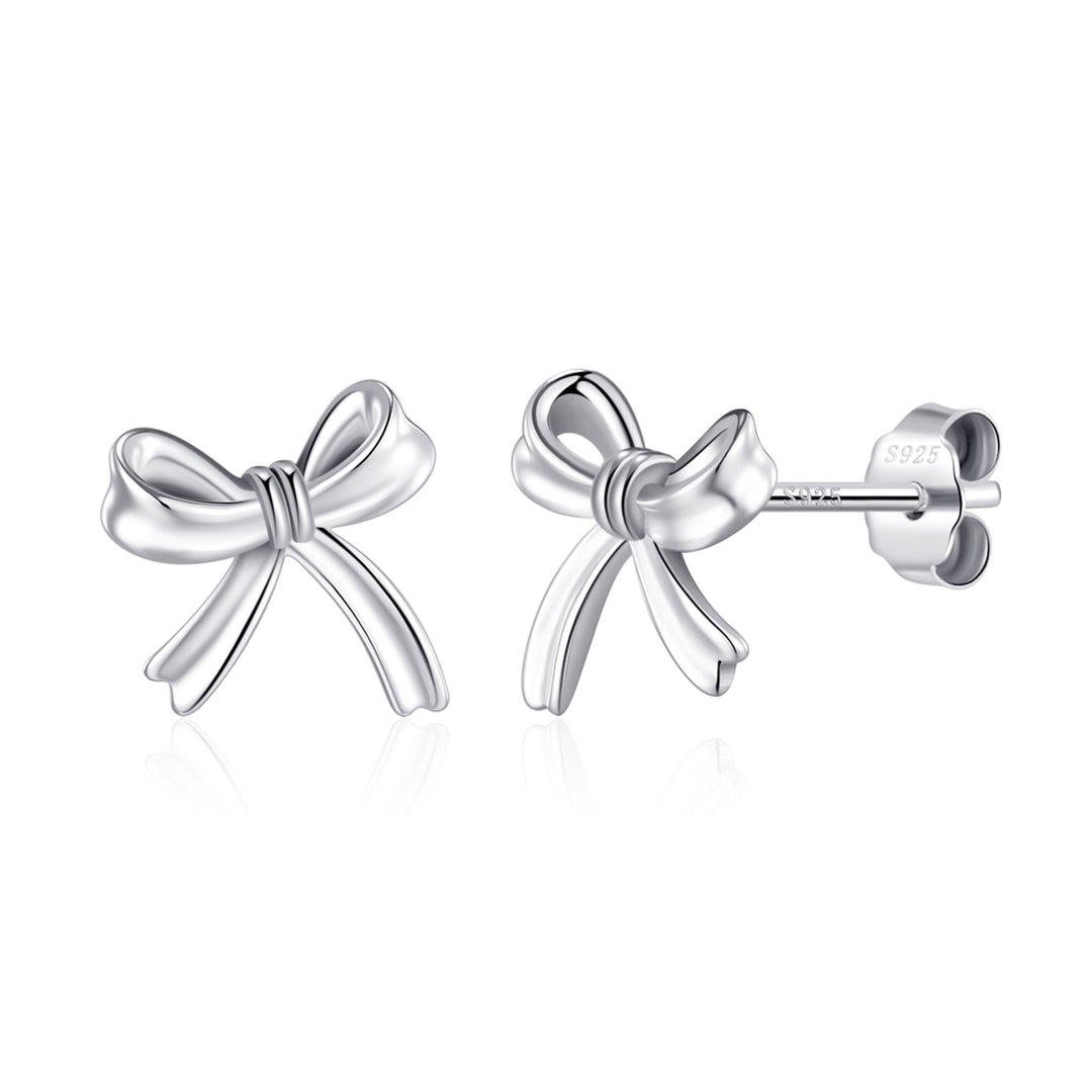 Sterling Silver Bow Earrings - Philip Jones Jewellery