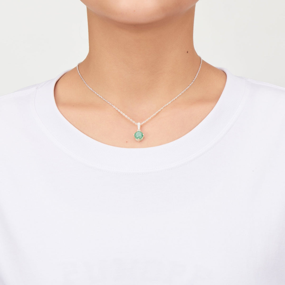 Sterling Silver Green Aventurine Gemstone Set - Philip Jones Jewellery