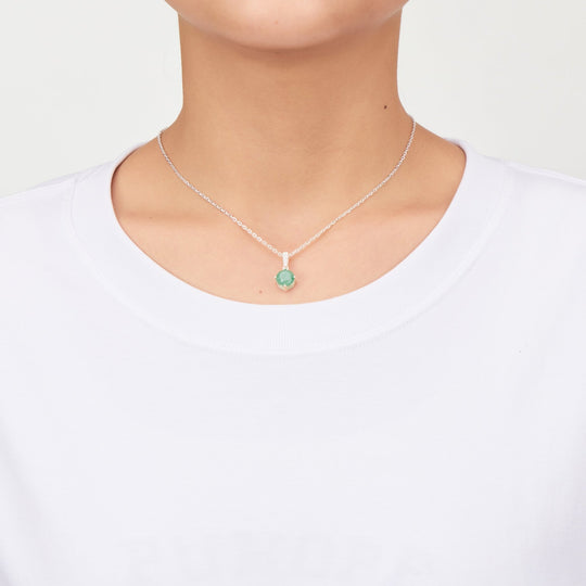 Sterling Silver Green Aventurine Gemstone Set - Philip Jones Jewellery