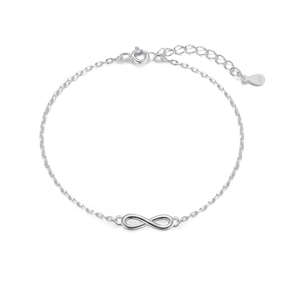 Sterling Silver Infinity Bracelet - Philip Jones Jewellery