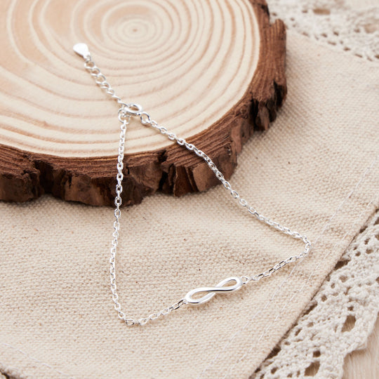 Sterling Silver Infinity Bracelet - Philip Jones Jewellery
