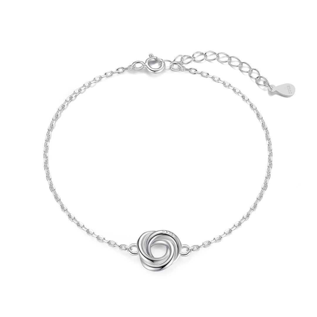 Sterling Silver Knot Bracelet - Philip Jones Jewellery
