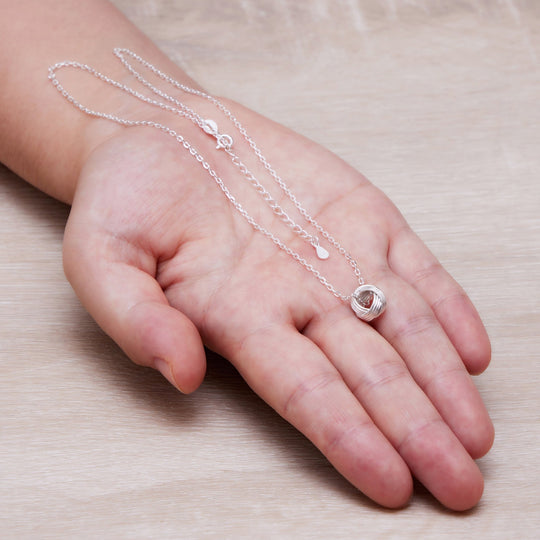 Sterling Silver Knot Necklace - Philip Jones Jewellery