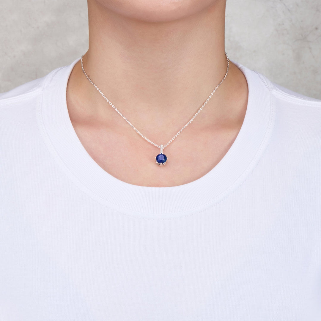 Sterling Silver Lapis Gemstone Set - Philip Jones Jewellery