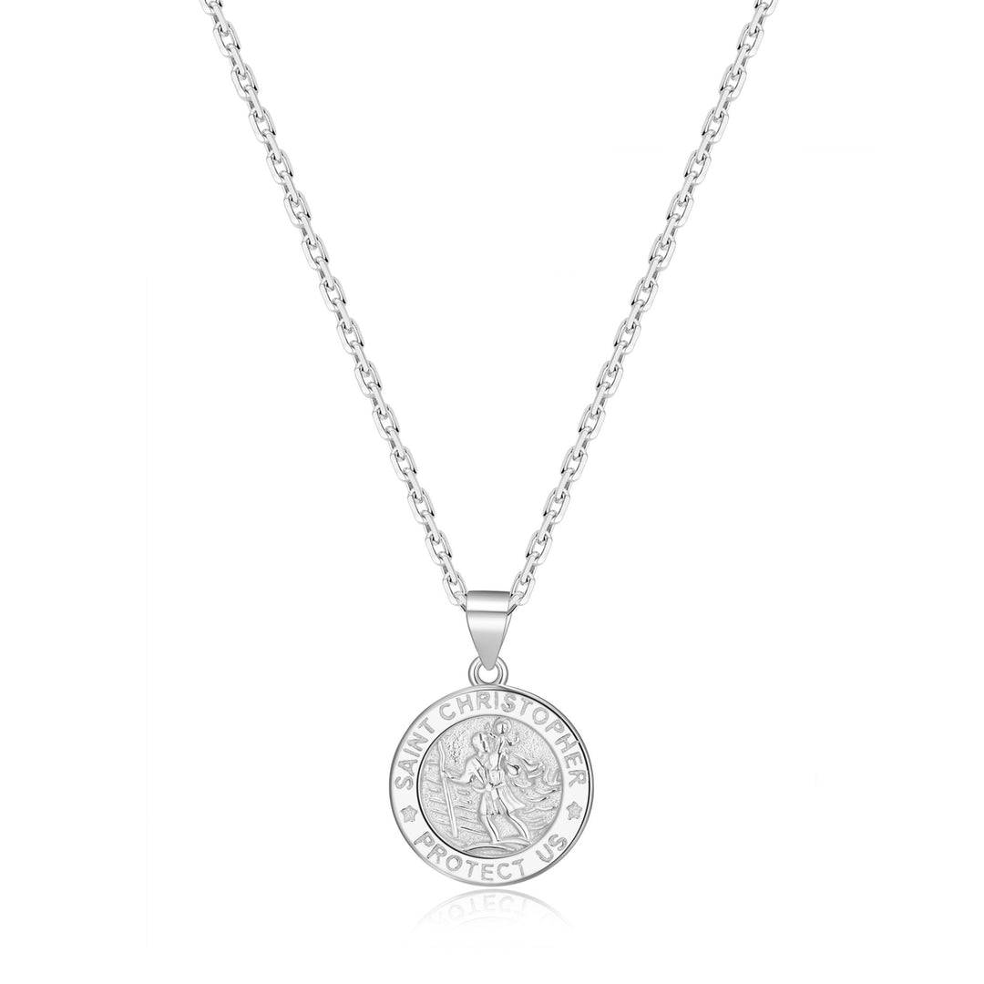 Sterling Silver St Christopher Necklace - Philip Jones Jewellery