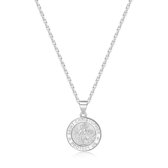 Sterling Silver St Christopher Necklace - Philip Jones Jewellery