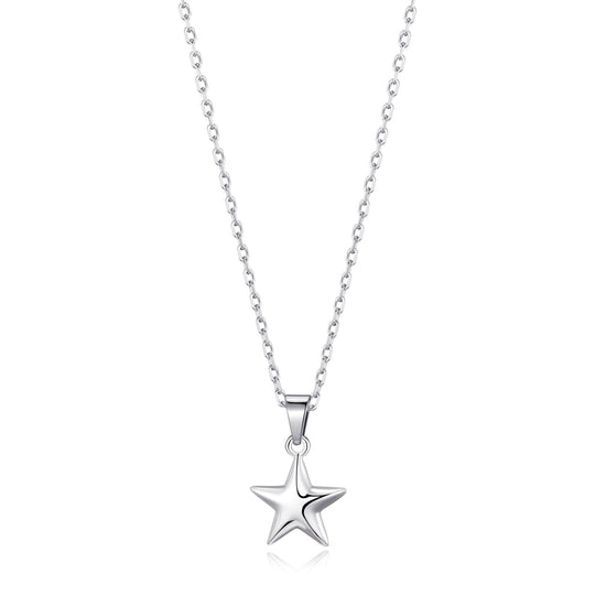 Sterling Silver Star Pendant Necklace - Philip Jones Jewellery