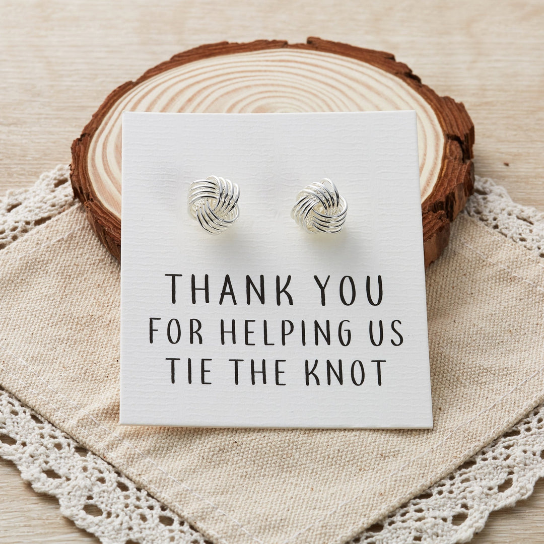 Thank You for Helping us Tie The Knot Cufflinks - Philip Jones Jewellery