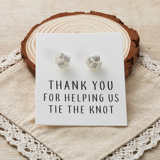 Thank You for Helping us Tie The Knot Cufflinks - Philip Jones Jewellery