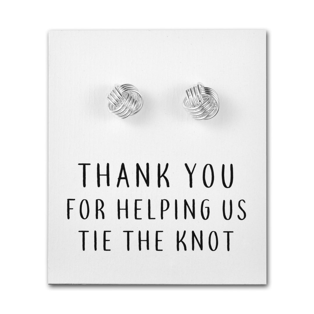 Thank You for Helping us Tie The Knot Cufflinks - Philip Jones Jewellery