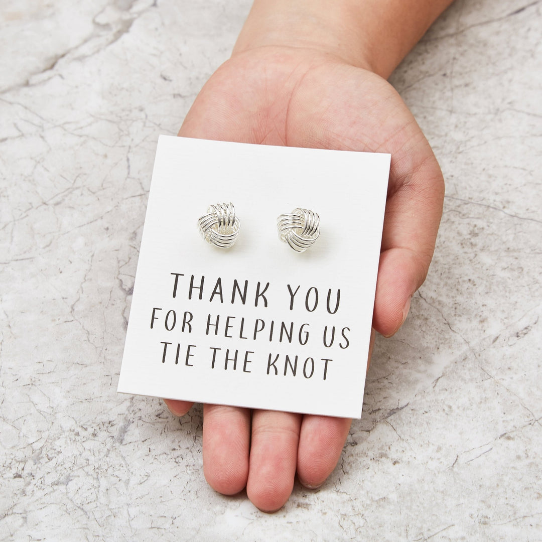 Thank You for Helping us Tie The Knot Cufflinks - Philip Jones Jewellery
