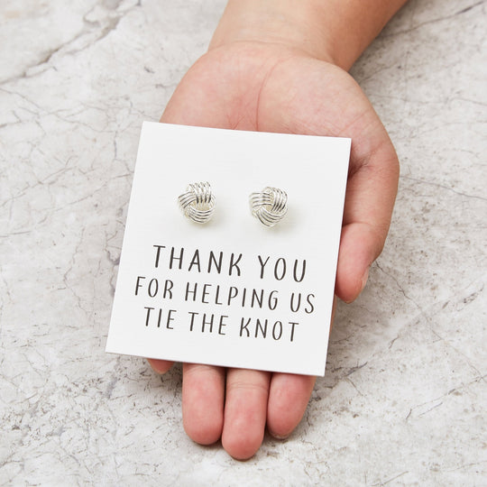 Thank You for Helping us Tie The Knot Cufflinks - Philip Jones Jewellery