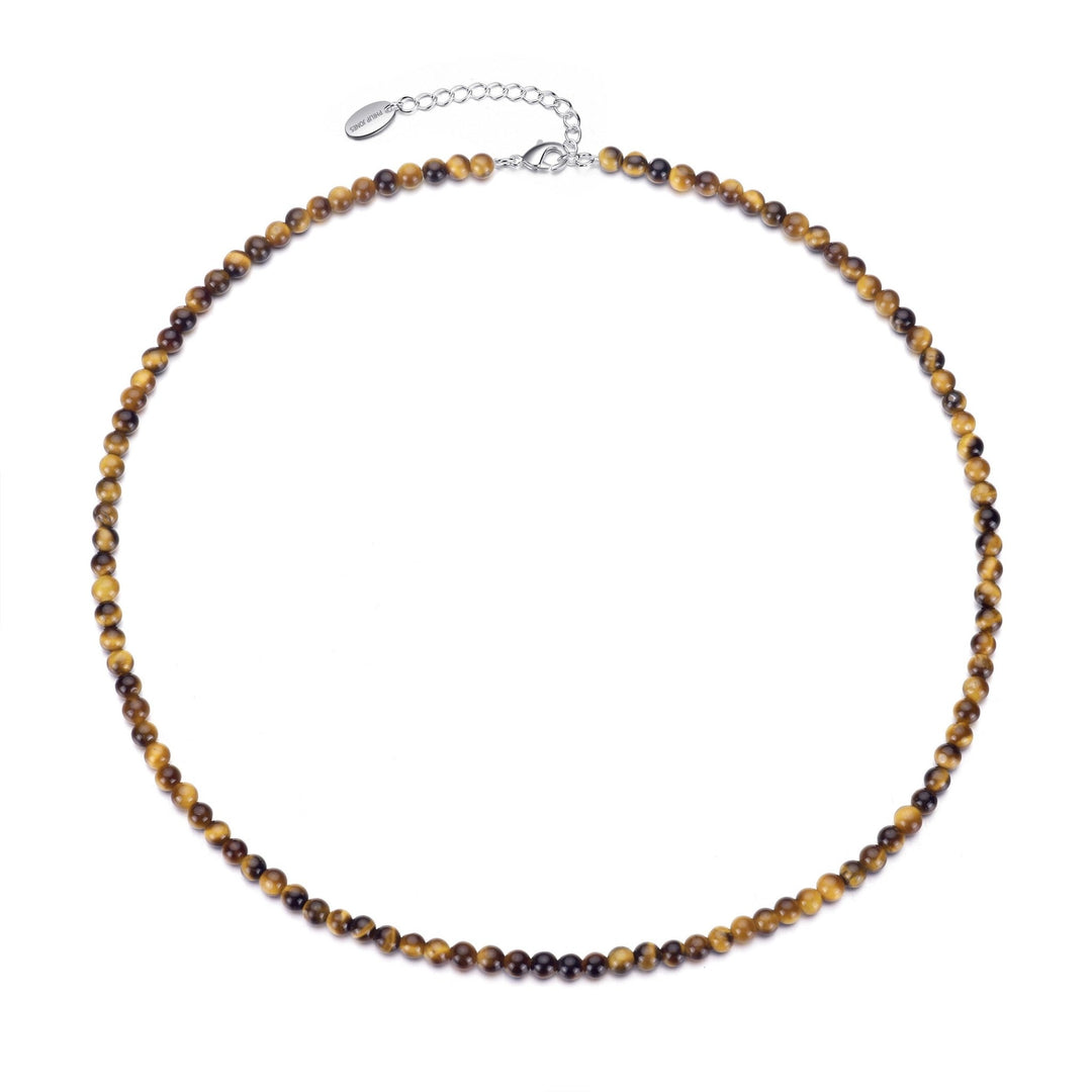 Tigers Eye Mini Beaded Gemstone Necklace - Philip Jones Jewellery