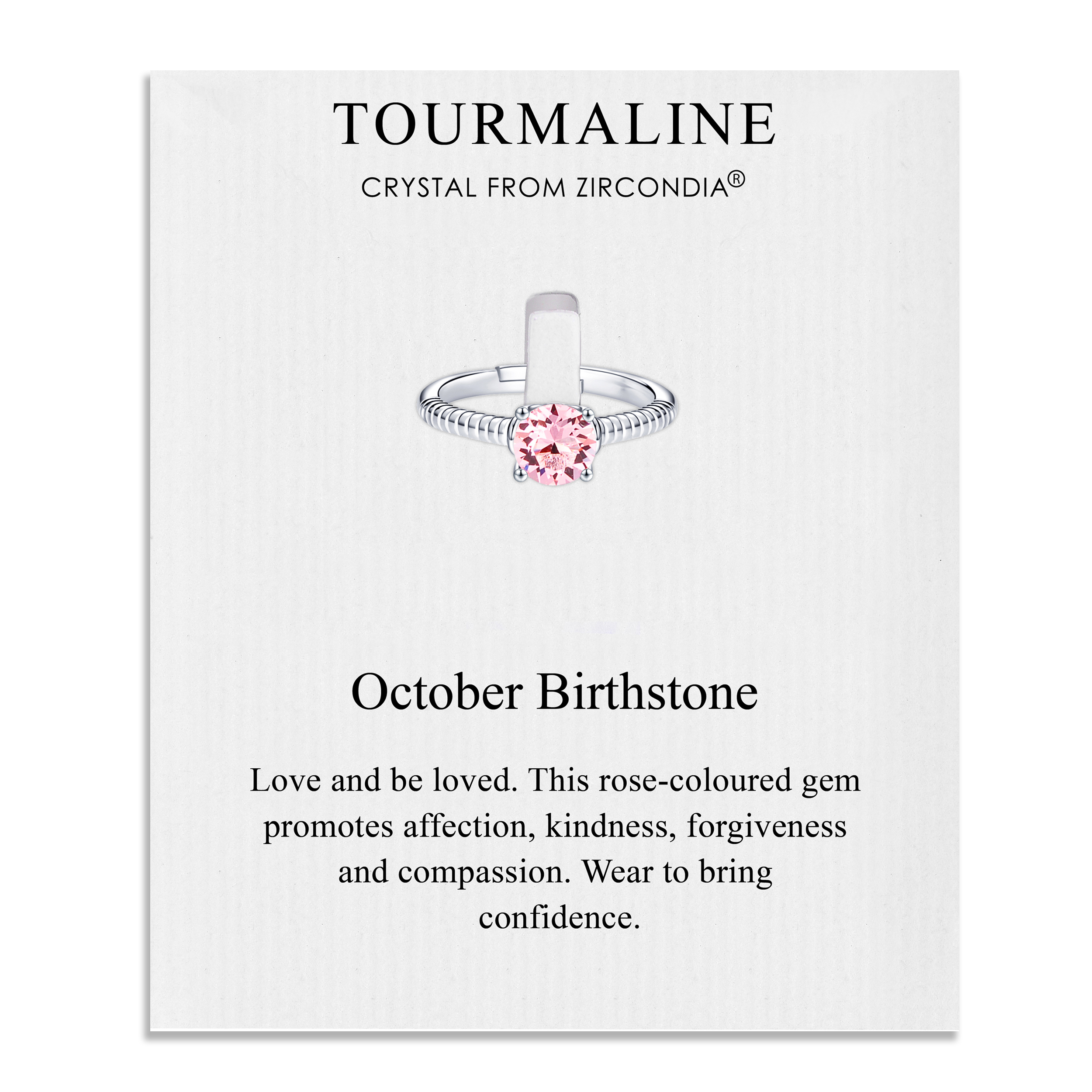 Tourmaline october birthstone ring deals
