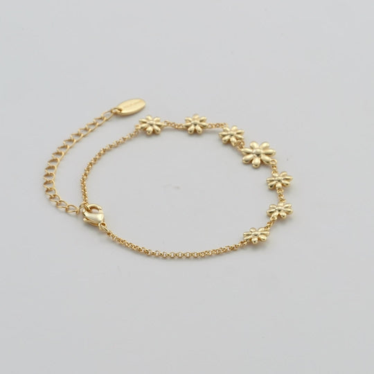 Gold Plated Daisy Bracelet Video