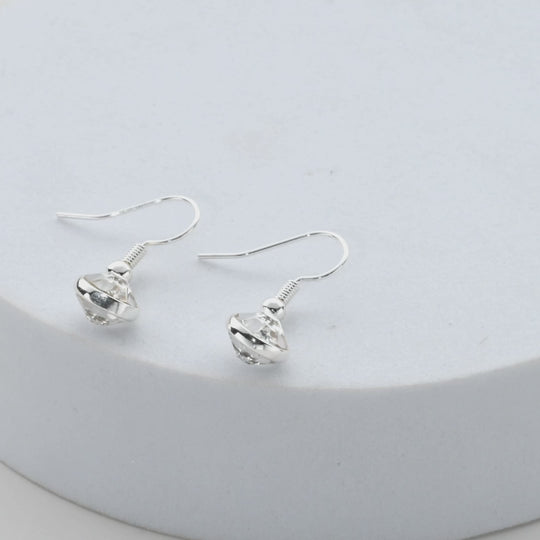 Crystal Drop Earrings Created with Zircondia® Crystals Video