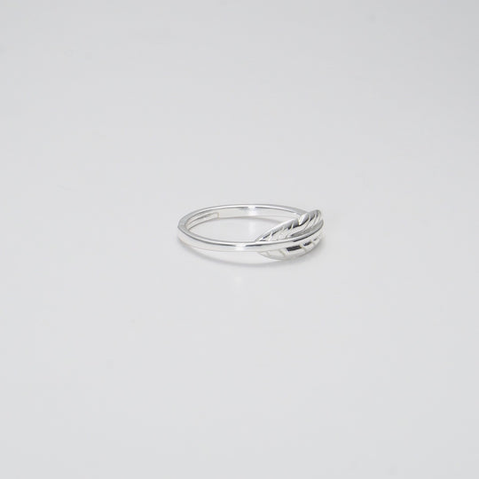 Silver Plated Feather Ring Video