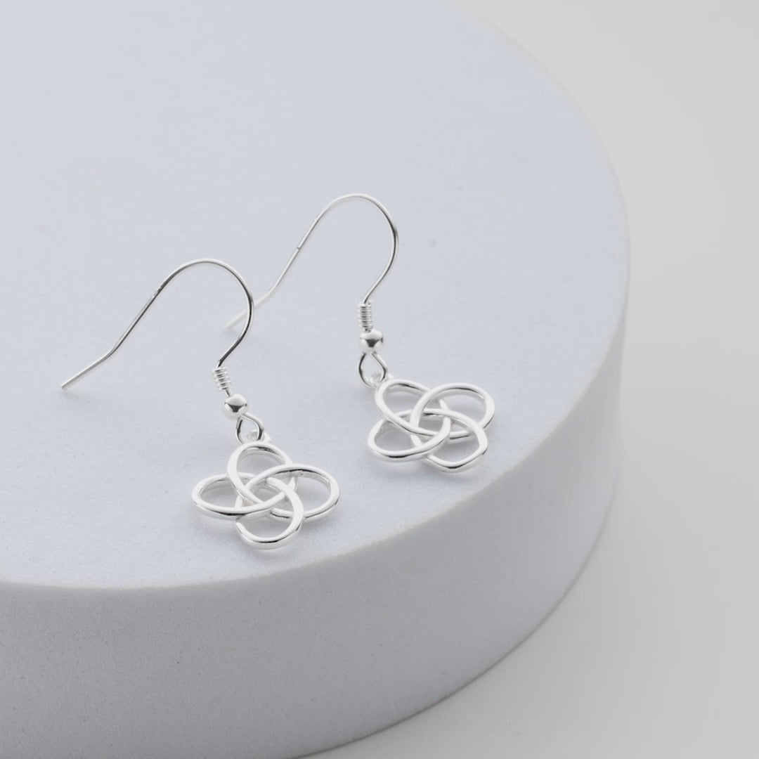 Sterling Silver Celtic Dangle Earrings Video