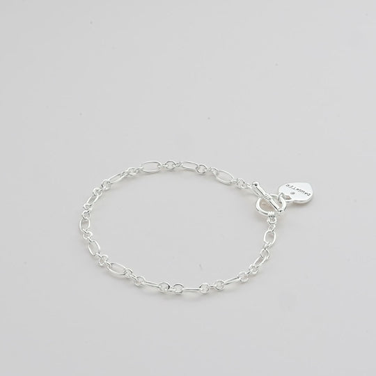 Daughter Charm Bracelet Created with Zircondia® Crystals Video