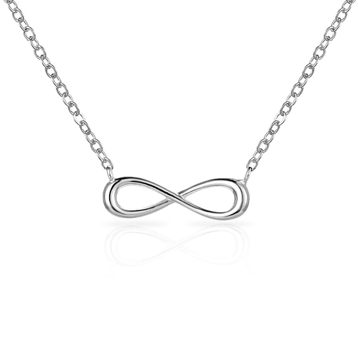 Sterling Silver Infinity Necklace by Philip Jones Jewellery