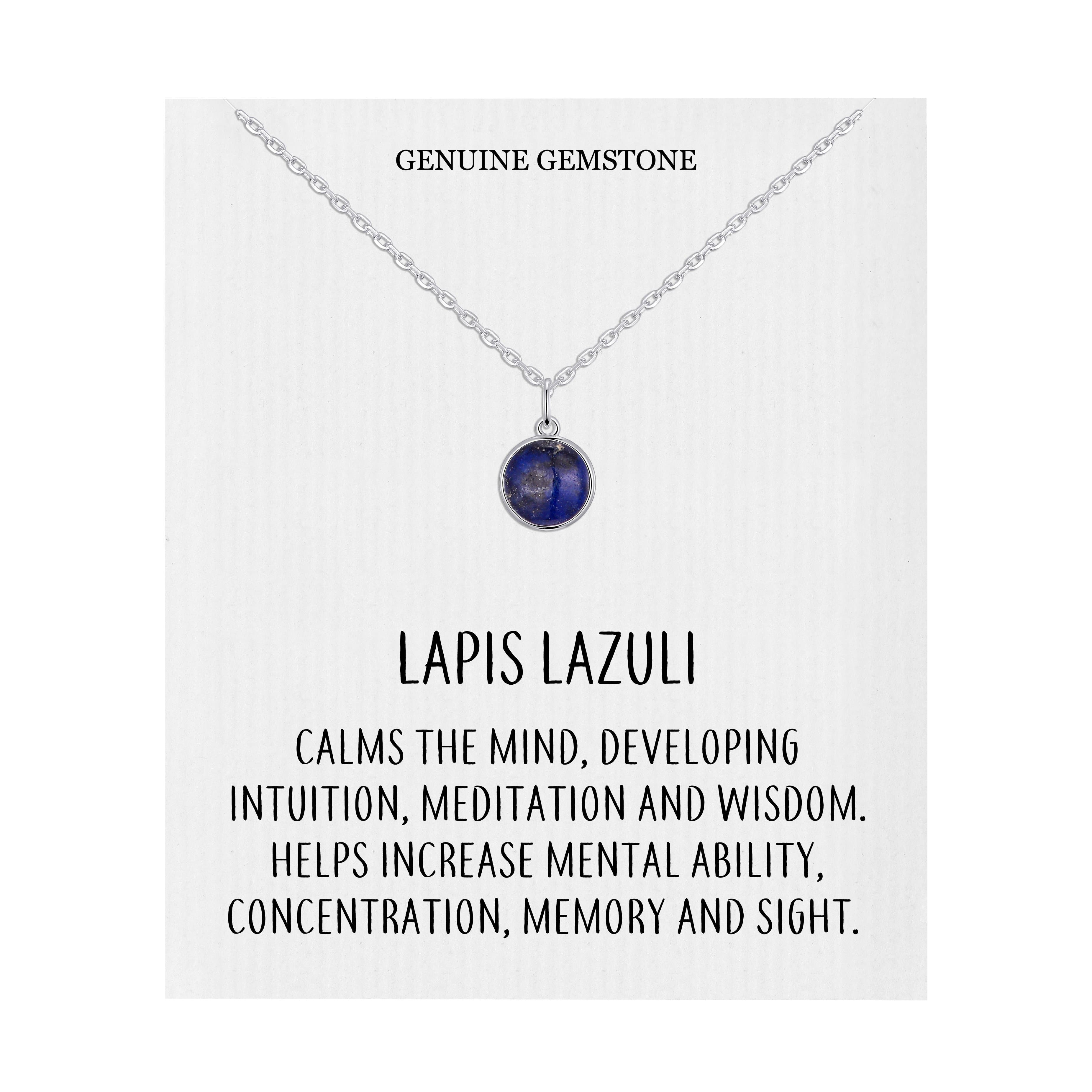 Lapis Necklace with Quote Card by Philip Jones Jewellery