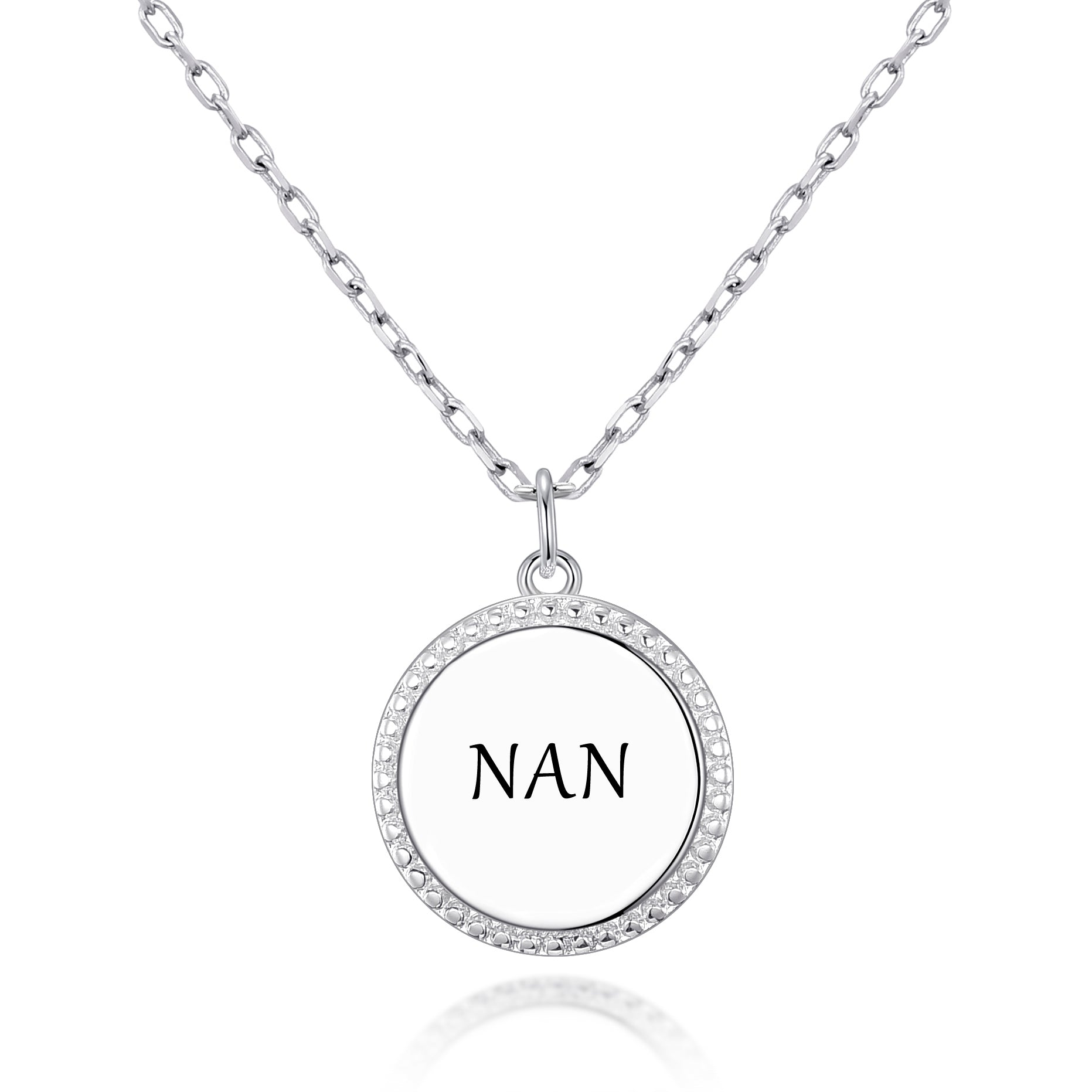 Silver Plated Filigree Disc Nan Necklace by Philip Jones Jewellery