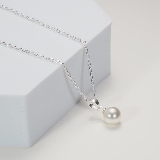 Silver Plated Shell Pearl Necklace Video