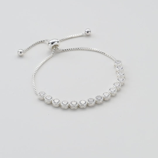Solitaire Crystal Friendship Bracelet with Zircondia® Crystals Video