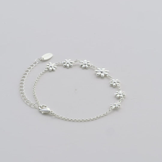 Silver Plated Daisy Bracelet Video