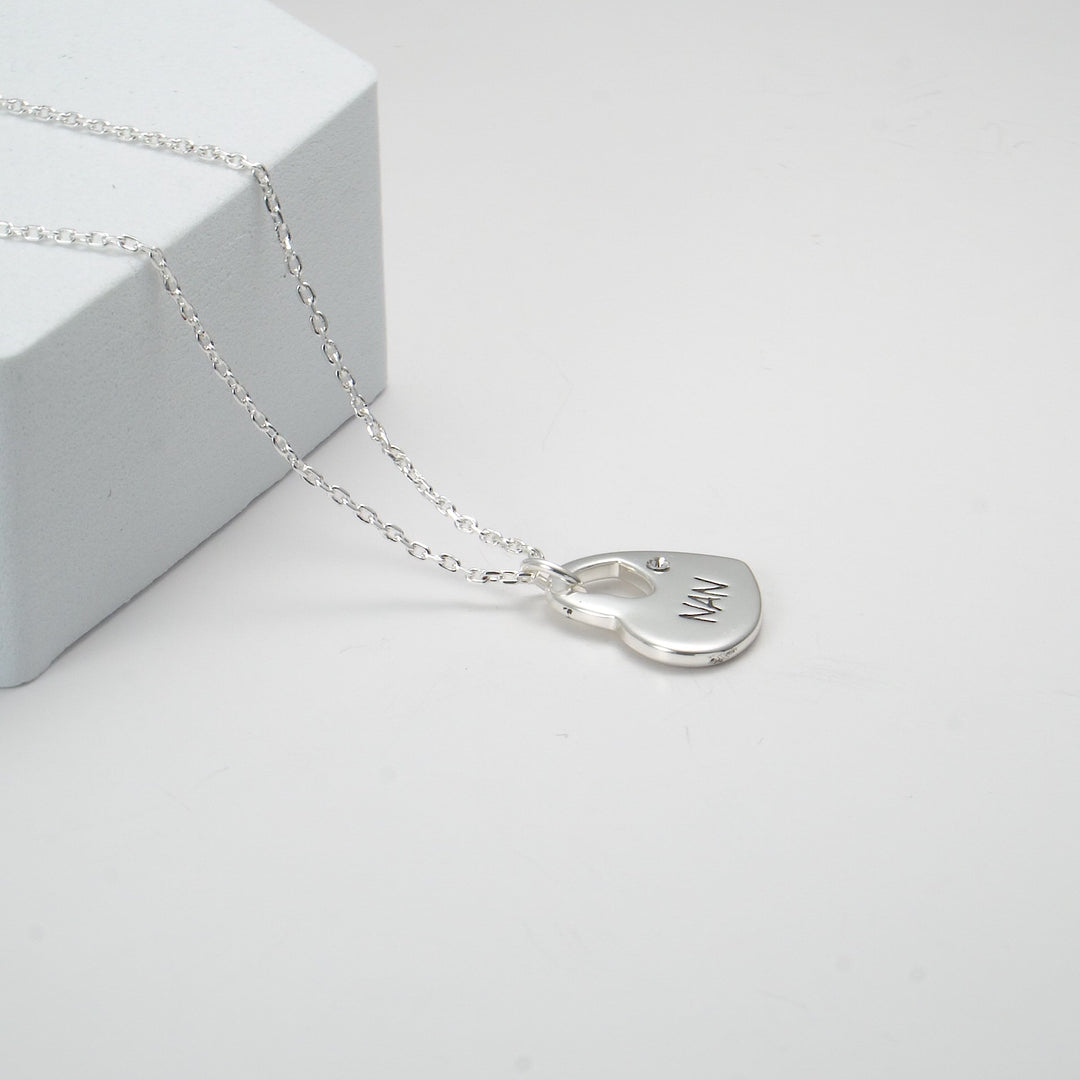 Nan Heart Necklace Created with Zircondia® Crystals Video
