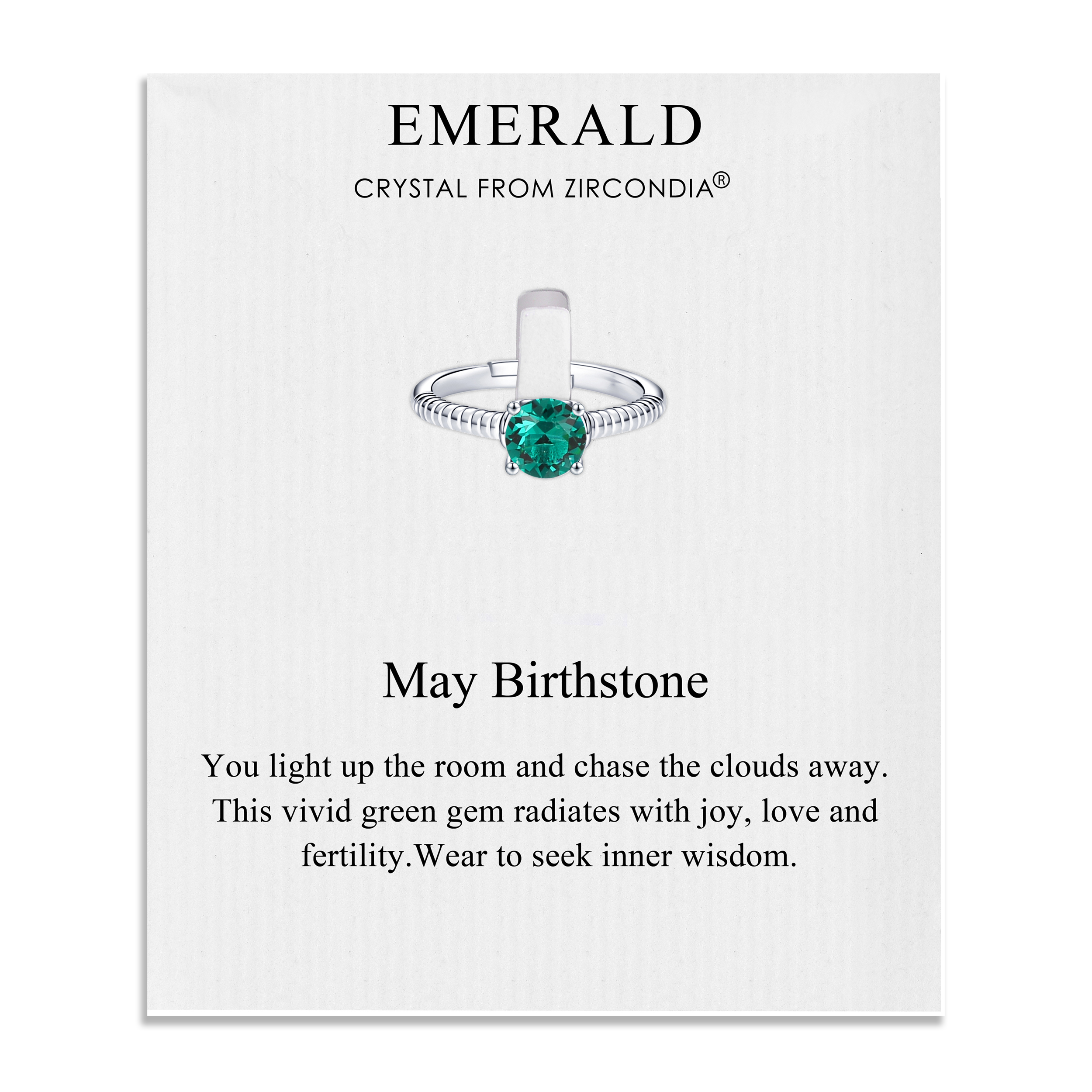 Emerald 2025 birthstone rings