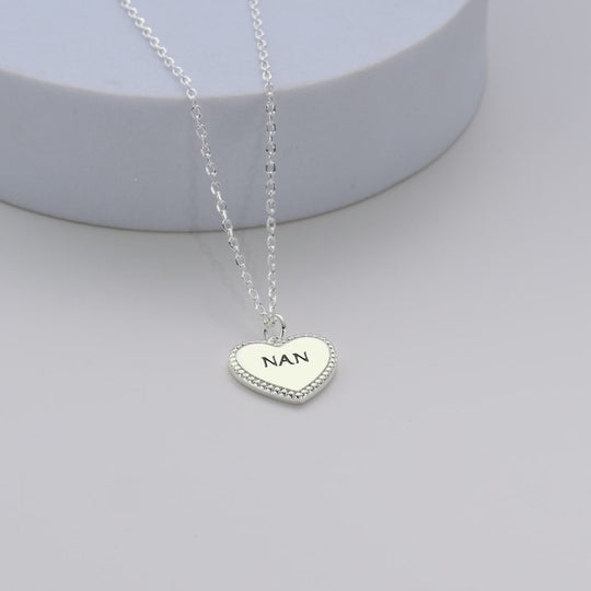 Silver Plated Filigree Heart Nan Necklace Video