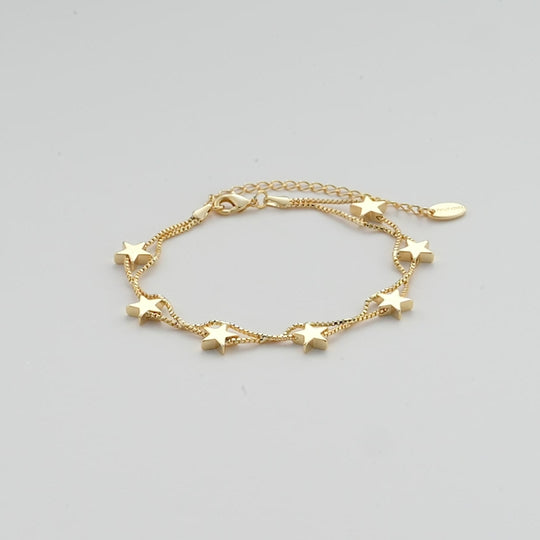 Gold Plated Star Bracelet Video